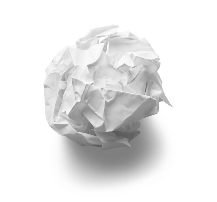 Photo boulette de papier