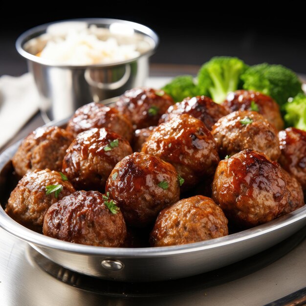 Photo boulette de viande boulettes de viande françaises traditionnelles délicieuses