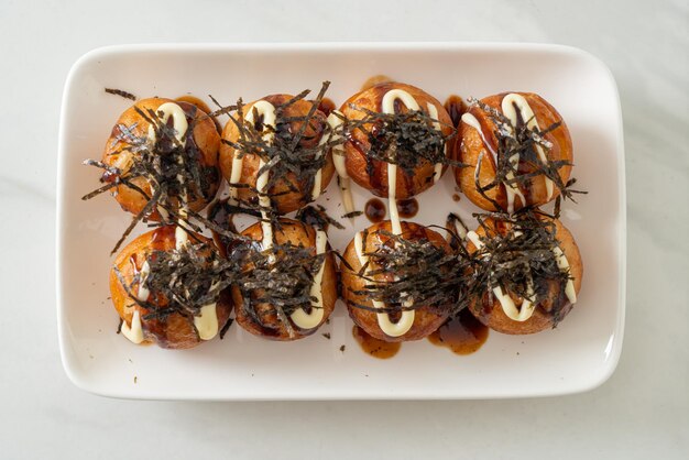 Boulettes de boules de Takoyaki ou boules de poulpe