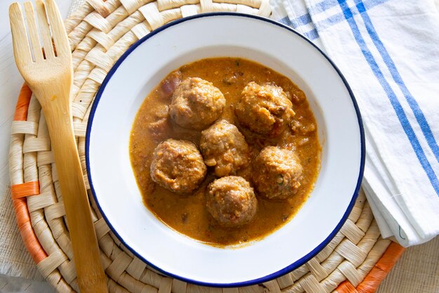 Boulettes de porc sauce tomate maison