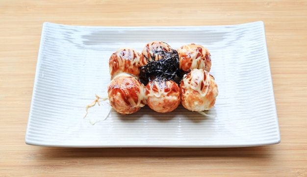 Boulettes de Takoyaki frites boulettes - cuisine japonaise