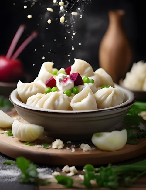 des boulettes ukrainiennes avec du fromage de maison