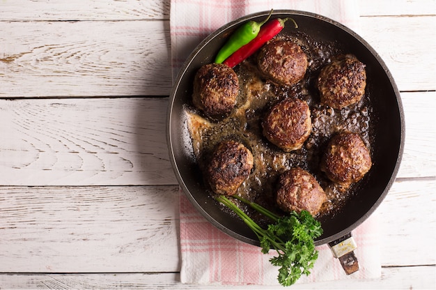 Boulettes de viande frites