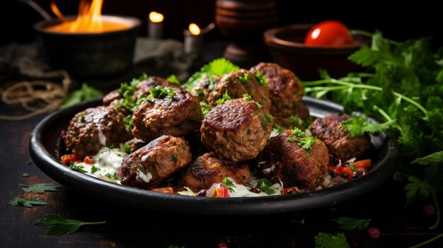 boulettes de viande avec sauce tomate