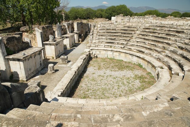 Bouleuterion Council House dans l'ancienne ville d'Aphrodisias à Aydin Turkiye