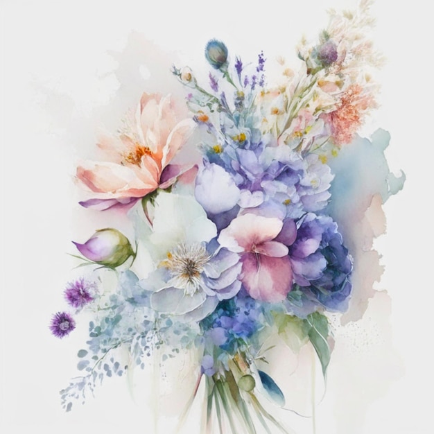 bouquet d'aquarelle