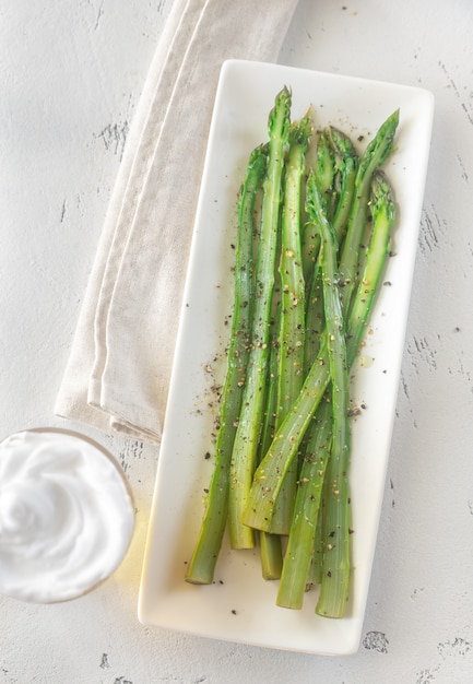 Bouquet d'asperges cuites