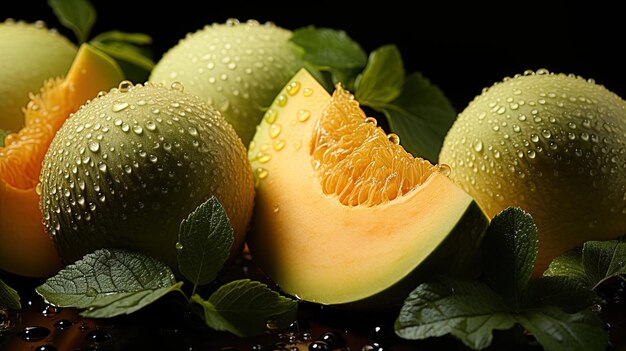 Photo un bouquet d'avocat avec des gouttes d'eau dessus