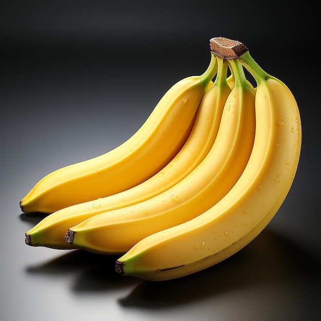 un bouquet de bananes avec le mot " dessus "
