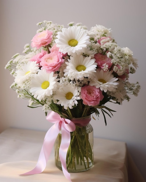 Un bouquet capricieux avec une explosion de tournesols, de marguerites et de tulips jaunes joyeux