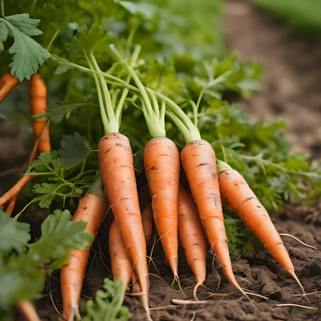 un bouquet de carottes avec le mot " quoton " sur le fond