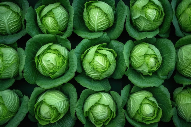 Un bouquet de choux est affiché dans un jardin