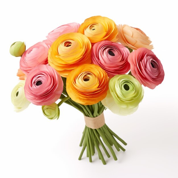 Bouquet coloré de Ranunculus Un cadeau parfait pour n'importe quelle occasion