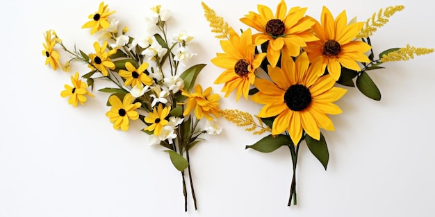 Photo bouquet fait avec des fleurs blackeyed