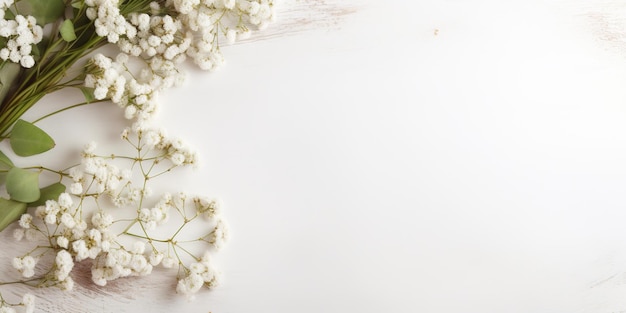 un bouquet de fleurs blanches