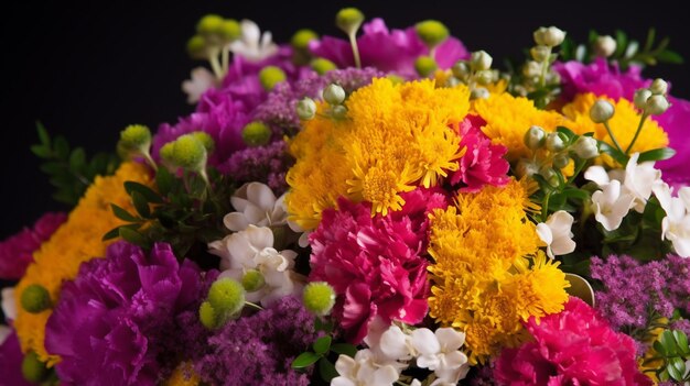 Un bouquet de fleurs du fleuriste de fleurs