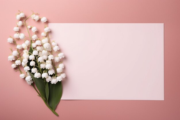 un bouquet de fleurs sur un fond rose