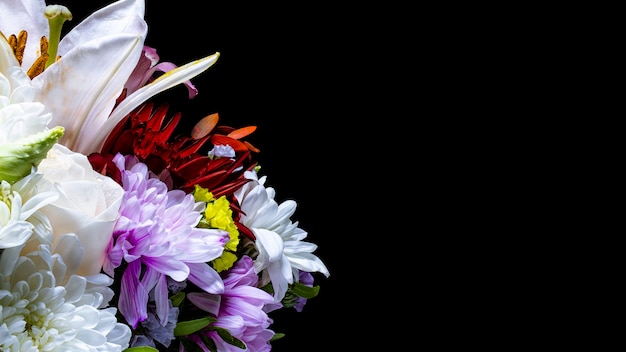 Un bouquet de fleurs de gerberas