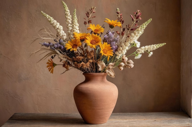 Photo un bouquet de fleurs jaunes