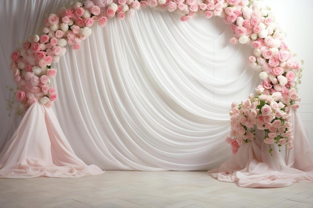 un bouquet de fleurs d'une mariée sur un fond blanc