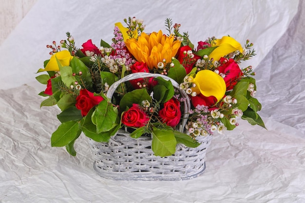 Bouquet de fleurs romantiques