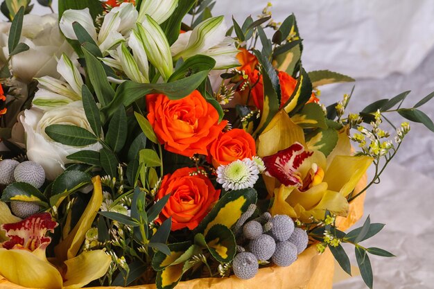 Bouquet de fleurs romantiques