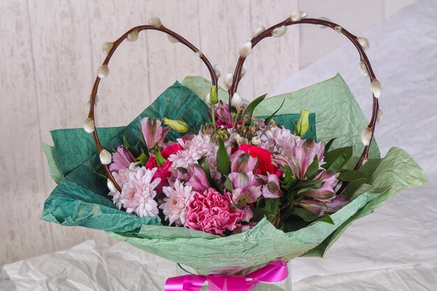 Bouquet de fleurs romantiques