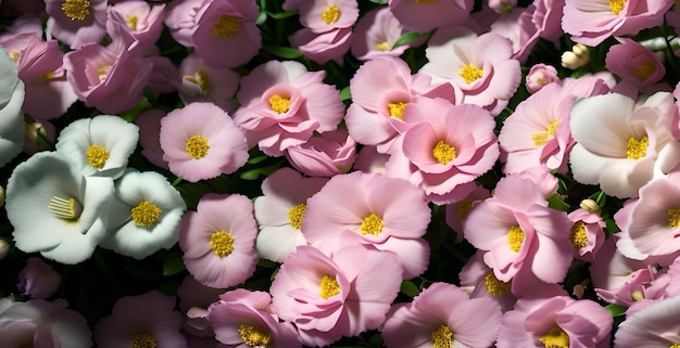 Un bouquet de fleurs roses