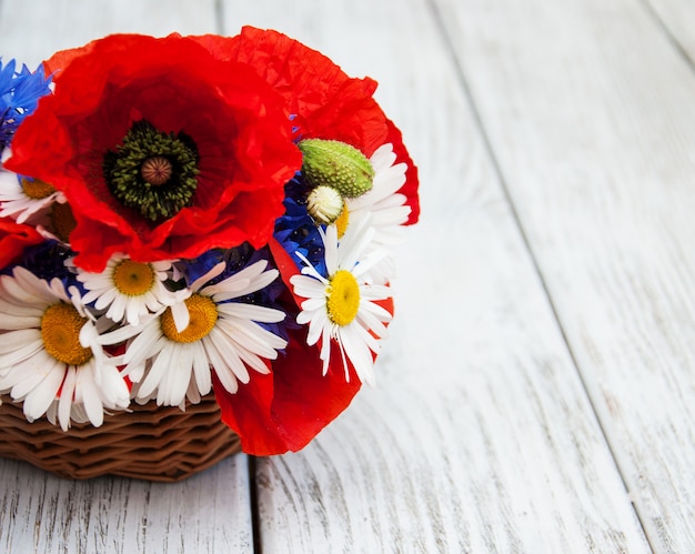 Bouquet de fleurs sauvages