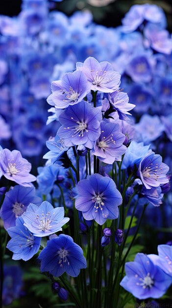 Photo un bouquet de fleurs violettes avec le mot sur le fond