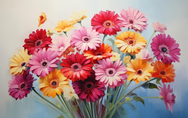 Bouquet de gerberas multicolores Palette A Splash of Nature39s