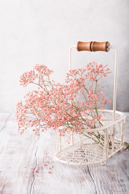 Bouquet de gypsophile rose