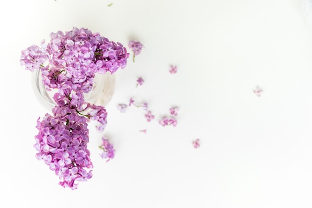 bouquet de lilas dans un vase sur la table