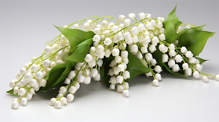 un bouquet de lys de la vallée