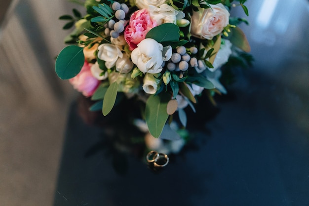 Bouquet de mariage et décoration de mariage