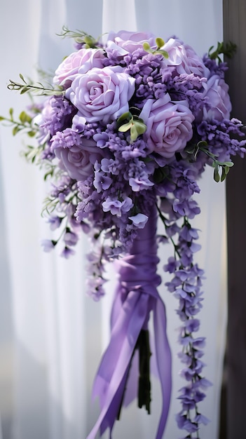 Bouquet de mariage à la lavande