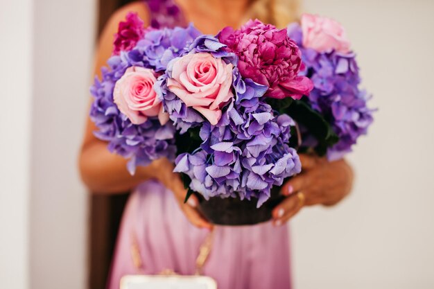 Bouquet de mariage roses floraux