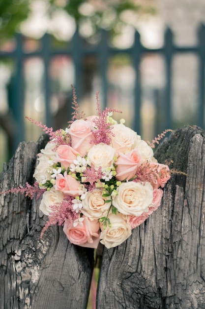 Photo un bouquet de mariage