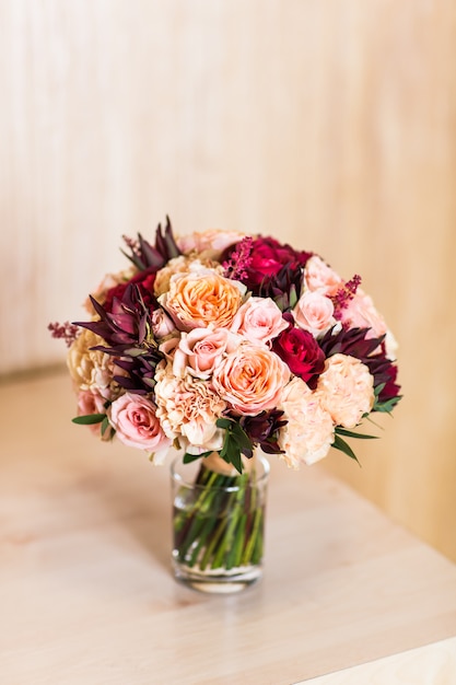 Bouquet de mariée coloré