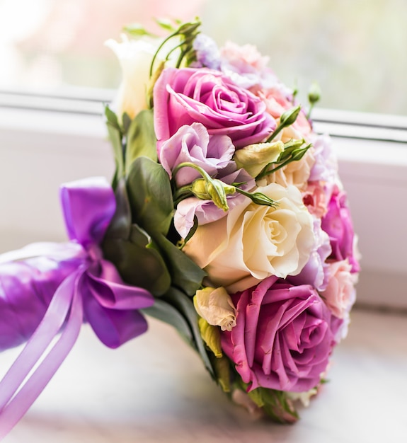 Bouquet de mariée coloré