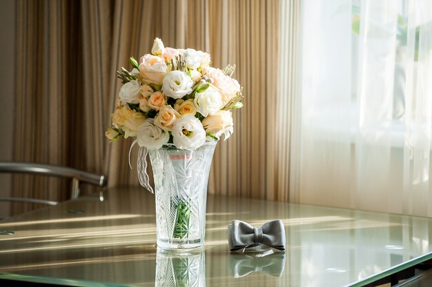 Bouquet de mariée de fleurs différentes