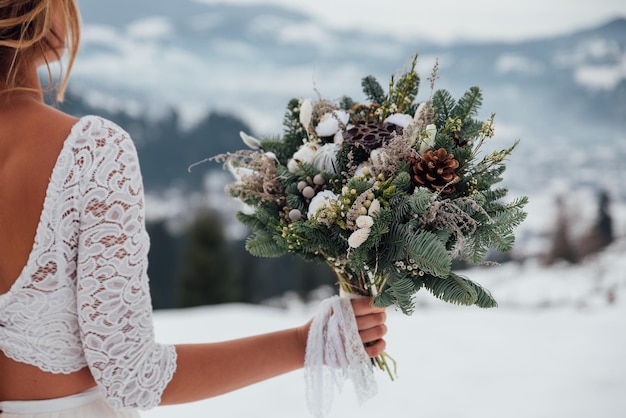 Bouquet de mariée d'hiver