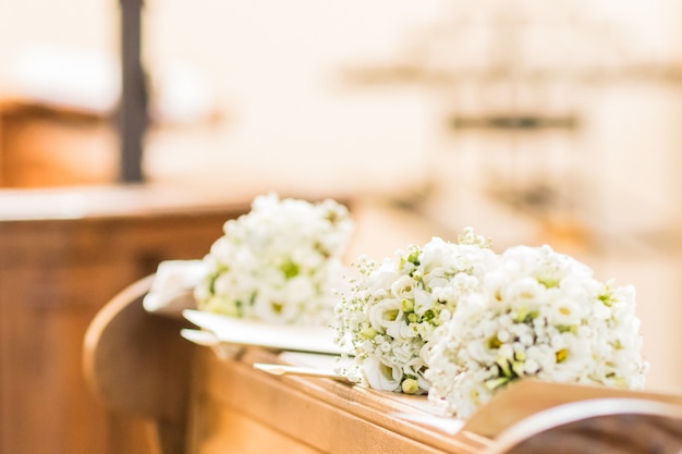 Bouquet de mariée le jour du mariage