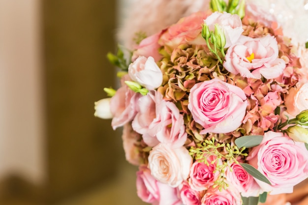 Bouquet de mariée le jour du mariage