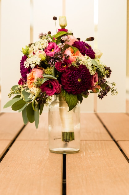 Bouquet de mariée le jour du mariage