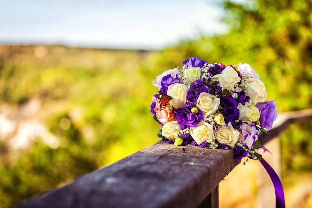 Bouquet de mariée magnifique bouchent