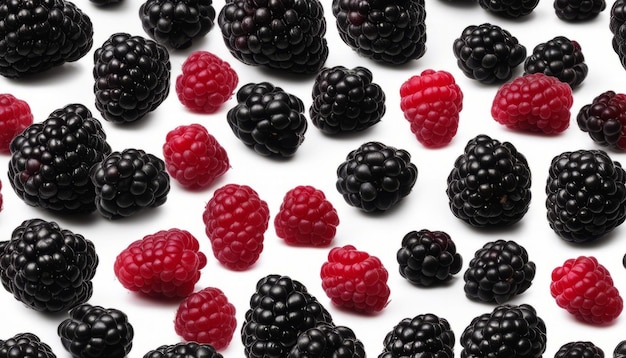 Un bouquet de mûres et de framboises