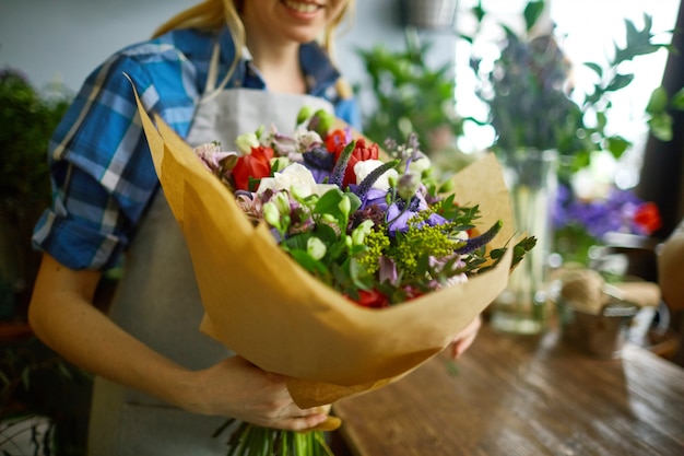 Bouquet en papier