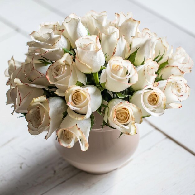 Bouquet de roses fleurs de roses blanches rouges roses