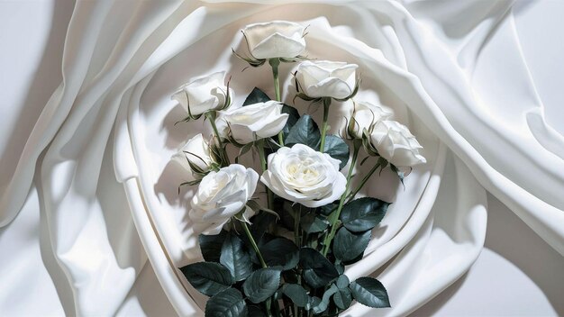 Bouquet de roses fleurs de roses blanches rouges roses